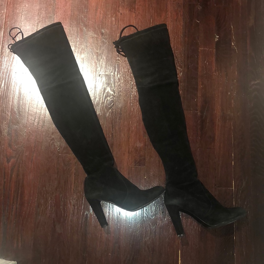 Stuart Weitzman Highland suede over the knee boots